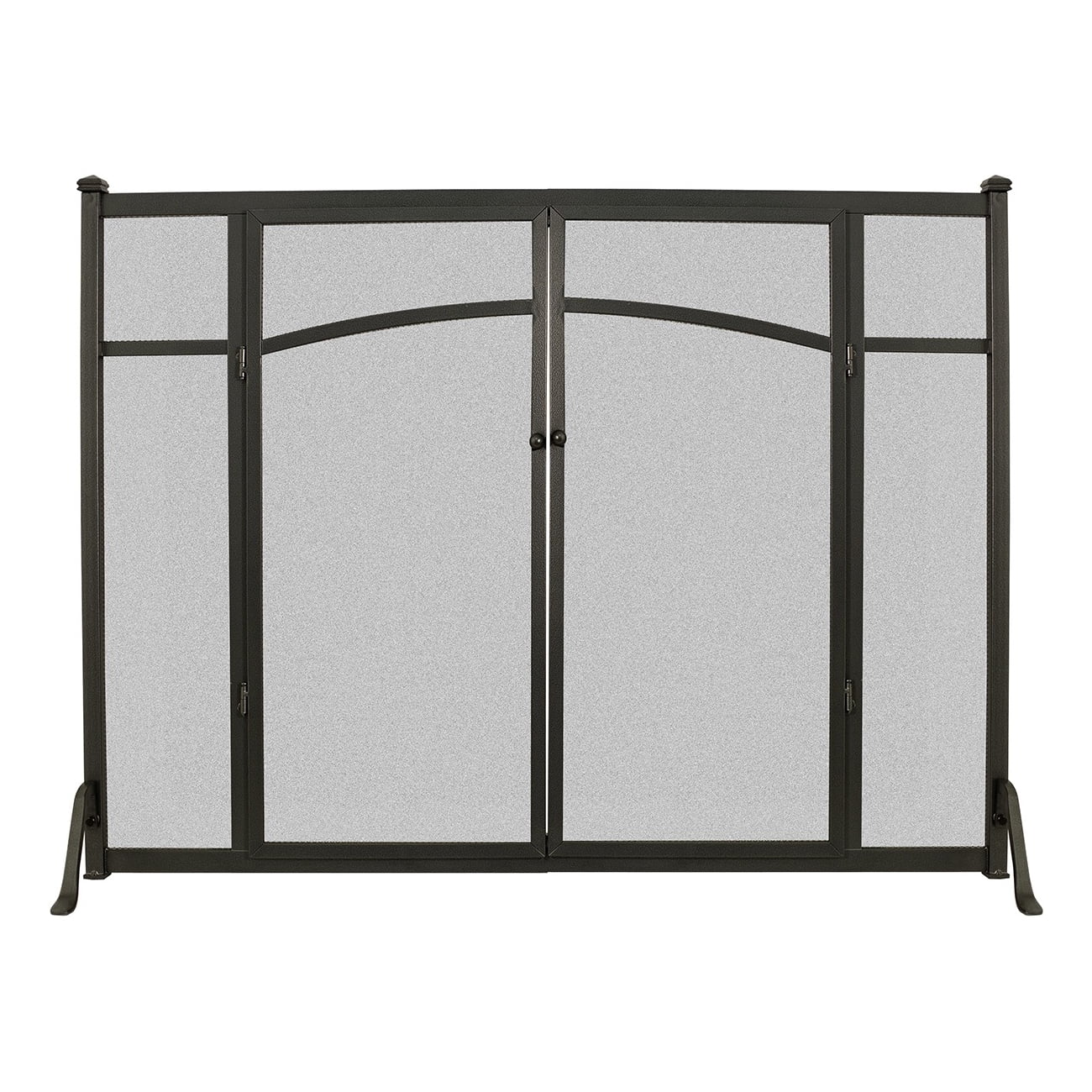 Open Hearth Flat Panel Fireplace Screen With Doors Walmart Com