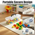 thumbnail image 4 of Large Plastic Trading Card Storage Box - Durable Case for Organizing Playing Cards and Collectibles, 4 of 6