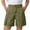 Olive Green, variant on Odeerbi Kids Boys Girls Cargo Shorts Solid Color School Uniform Shorts with Pockets
