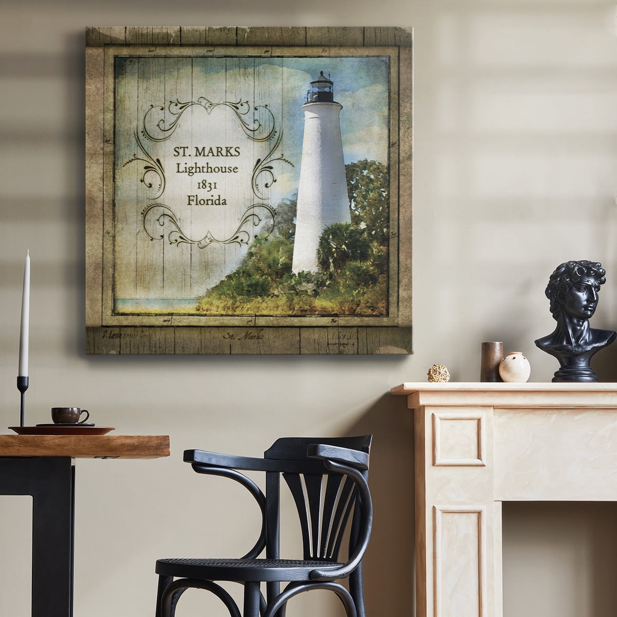 Wexford Home Florida Lighthouse XII-Premium Gallery Wrapped Canvas, 24" x 24" - Ready to Hang