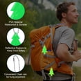 thumbnail image 3 of Uxcell 6Pcs Reflective Keychain Tags Reflective Pendant Reflector Key Ring Safety Reflector Christmas Tree Shape Green, 3 of 7