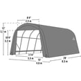 thumbnail image 4 of Sheltercoat 15 X 28 Ft. Wind And Snow Rated Garage Round Grey Std, 4 of 12
