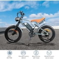 thumbnail image 3 of Bicicleta Eléctrica Bluelander, Velocidad Máxima de 51 km/h, Potencia del Motor de 750W, Batería de 48V, 7 Velocidades y Frenos de Disco, 3 of 5