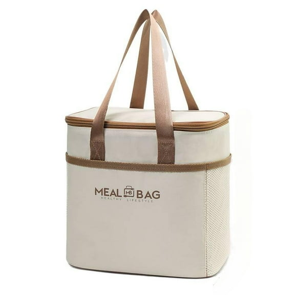 Student lunch box, hand-held insulated bag, outdoor picnic large capacity bento bag