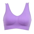 thumbnail image 3 of Yoga Pilates Sport Bras Breathable Underwear Size S-3XL Outdoor Women Seamless Solid Fitness Bra Tops, 3 of 5