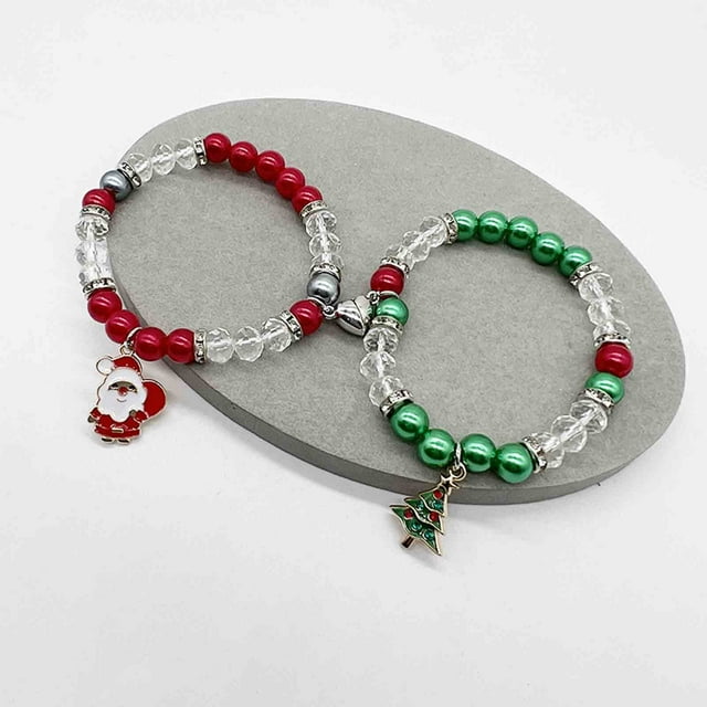 Salud y Belleza, Cuidado Personal, Productos para el Cuidado de la Salud, Productos para la Salud, Regalo de Navidad y San Valentín Pulsera Elástica con Cuentas y Letras Rotas, detergente detergente