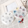 thumbnail image 5 of Pill Organizer Guozer Pill Box Pill Case Rotary Pill Box 7-Day Round Box Case Storage Dispenser Organizer, 5 of 7