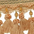 thumbnail image 2 of 3yards Pom Pom Curtain Fringe Trim Beads Ball Tassel Trimming Sewing Ribbon Upholstery Fabric 3 yards, 2 of 3