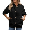 thumbnail image 6 of Horkkom Corduroy Jacket Women Soft Button Down Casual Jackets with Pockets Loose Fall Outfits for Women 2025 L, 6 of 10