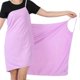 thumbnail image 4 of Shoulder Straps Wearable Women Skirt Dress Bath Towel Wrap Spa Beach Purple, 4 of 4
