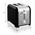 thumbnail image 5 of Kenmore 2 Slice 1400W Toaster with Dual Controls, 1.5in wide Slots, Silver and Black, 5 of 9