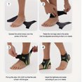thumbnail image 3 of Sports Ankle Brace Support, Adjustable Compression Ankle Stabilizer Sleeve for Sprain, Injury Recovery, Basketball, Running, Fitness, Men & Women, 3 of 7