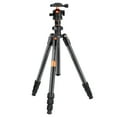 thumbnail image 4 of K&F CONCEPT 64"/1.6m Carbon Fiber Camera Tripod with 360 Degree Ball Head,Lightweight 8kg/17.6lbs Load Travel Quick Release Plate for DSLR Cameras Indoor Outdoor, 4 of 7