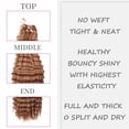 thumbnail image 3 of 3 Pack 32 In Deep Wave Bundles Crochet Hair, Boho Hair for Braiding, Hair Extensions for Women, 3 of 6