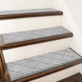 thumbnail image 1 of Alfombra antideslizante para escalones COSY HOMEER 71 x 23 cm, gris, 15 piezas, 1 of 9