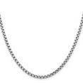 thumbnail image 3 of Auriga 14K White Gold 3.6 mm Semi-Solid Round Box Chain Necklace for Women 26", 3 of 7