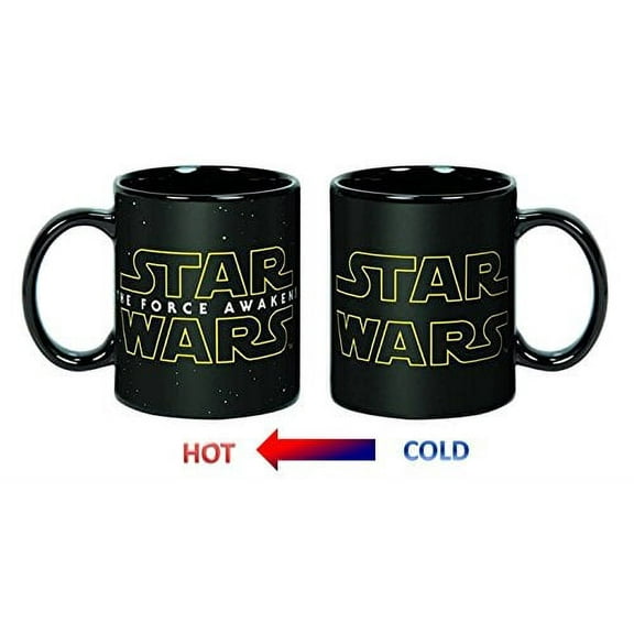 Star Wars/ Force Awakens Logo Heat Reveal 20oz Ceramic Coffee Mug
