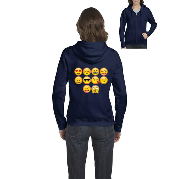 Artix - Women's Sweatshirt Full-Zip Pullover, up to Women Size 3XL - Emoji Entourage