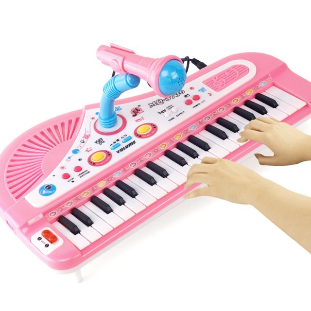 Instrumentos Musicales Juguete, Piano De Teclado Para Niños, Piano Para Niños, 37 Teclado Piano Eléctrico Para El Cumpleaños/Navidad De 3 Años O Más