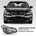 thumbnail image 2 of Titans Motors Headlight for 2012–2015 Subaru Impreza XV Crosstrek Chrome Halogen Right Passenger Side w/ Bulbs, 2 of 7