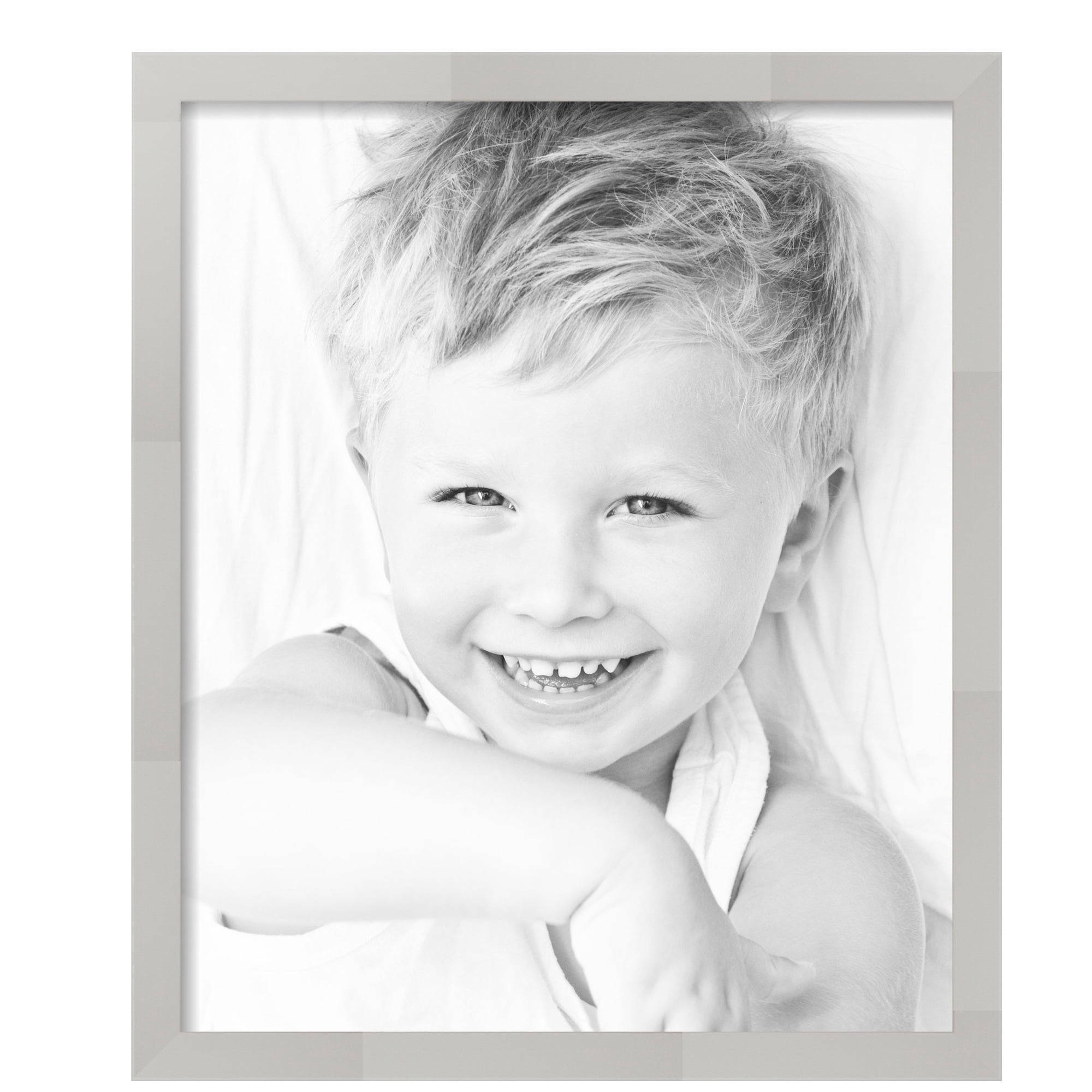 ArtToFrames 20" x 24" Antique White Picture Frame, 20x24 inch White MDF Poster Frame (WOM-5361),  Pack