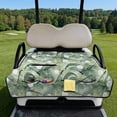 thumbnail image 2 of Yuyamidu Golf Ball Golf Cart Seat Covers with Front Pockets Palm Leaves Golf Cart Seats Cushion Portable Golf Cart Seat Towel Blanket for Women Men, Green, 2 of 8