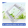 Window Air Conditioner Side Panels with Frame, Room AC Accordion Filler