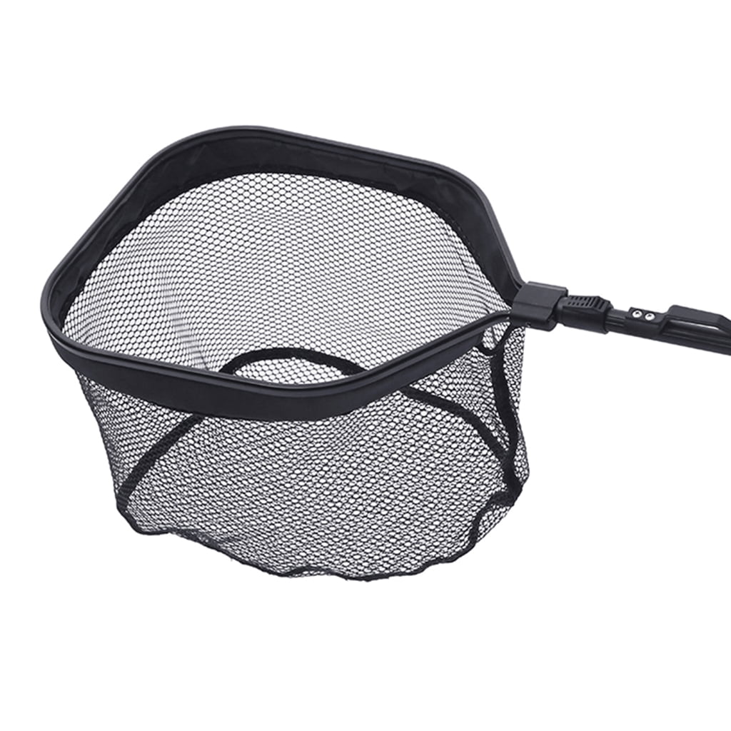 WINDLAND Fishing Net Landing Net, Aluminum Rod Handle EVA Grip Rubber Dip Fishing Net