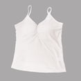 thumbnail image 7 of Bixock Women Built-in Bra Tank Tops Wirefree Solid Color V Neck Cami Top Sleeveless T Shirts Bras With Padded Cups Casual Daily Wear Bras, 7 of 7