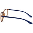 thumbnail image 4 of OPULIZE MAX Reading Glasses 2 Pack - Classic Large Rectangular Frame - Matte Black Brown - Men's Women's Unisex - Spring Hinges - RR78-12 - +1.00, 4 of 6