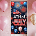 thumbnail image 5 of Colorful Design Independence Day Banner Patriotic Style 4th of July Decorations Balloons Bunting Fireworks for Holiday Celebration Party Decor Outdoor Display, 5 of 8