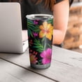 thumbnail image 4 of 20 Oz Pioneer Flower Coffee Tumbler Double Wall Insulated Stainless Steel Water Bottle | Metal Reusable Thermoses Flask with Cup Cap | Leak & Sweat Proof with Anti-Dust Lid, 4 of 7