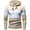 Beige, variant on GigrtiJin Mens Winter Warm Hoodies Color Block Hooded Long Sleeve Drawstring Warm Sweatshirt with Pocket