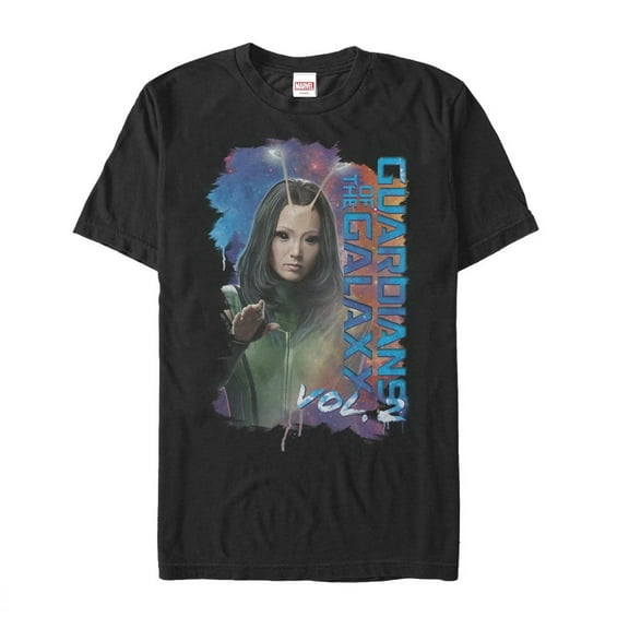 Men's Marvel Guardians of the Galaxy Vol. 2 Mantis Stars Graphic Tee Black Medium