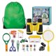 thumbnail image 1 of Researcher Set for Children, Binoculars for Children, 22-Piece Explorer Set with Insect Catcher, Compass, Cup Magnifier, Microscope and More - Camping, 1 of 5