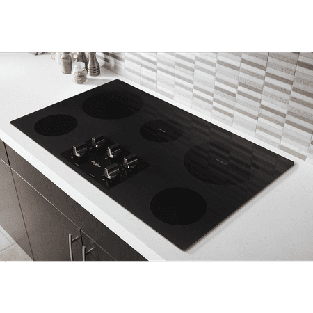 Whirlpool - 36" Electric Cooktop - Black