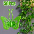 thumbnail image 3 of Mosiee 50Pcs Invisible Butterfly Plant Climbing Wall Fixture Clips, For Garden Home, 3 of 7