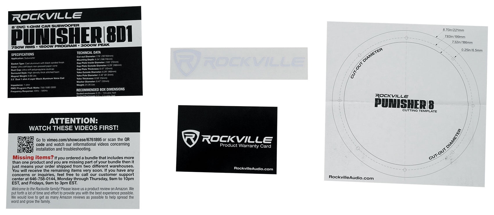 2) Rockville Punisher 10D2 10 5000w Competition Car Audio Subwoofers+Amplifier 2) Rockville Punisher 10D2 10 5000w Competition Car Audio Subwoofers+Amplifier