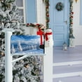 thumbnail image 3 of Blue Winter Mailbox Cover Blue Sky White Clouds Snow Forest Xmas Magnetic Mailbox Covers Christmas Decorative Mail Box Wraps Post Letter Cover for Farmhosue Garden Standard Size 18x21, 3 of 6