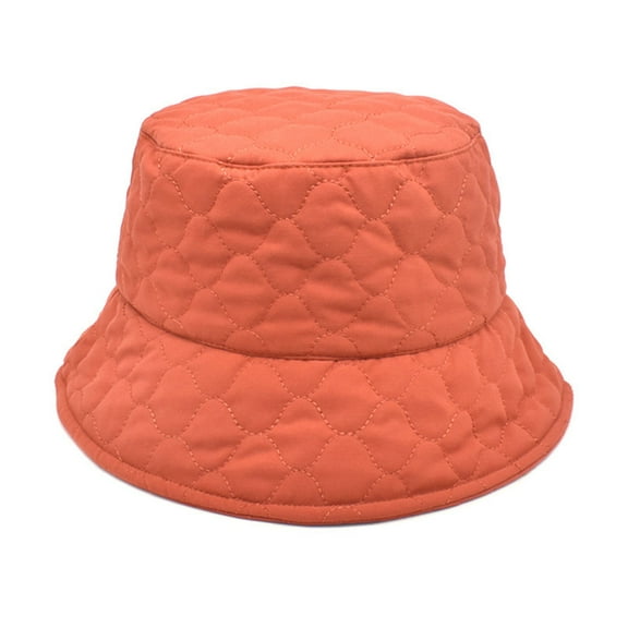 Womens Solid Color Lingge Fall Winter Warm Thermal Windproof Bucket Fisherman Hat For Women For Girls