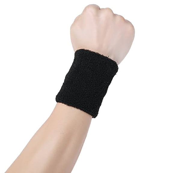 LHWEN Cotton Sweatbands Wristband Yoga Sports Running Universal Wrist Sweat Band Athletes Tennis Basketball Baseball