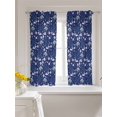 thumbnail image 3 of Coastal Turtle Curtains 54 Inch Length,Sheer Curtains for Bedroom Living Room Window Blue Ocean Starfish Retro Coral Shell Rod Pocket Voile Drapes Kitchen Curtains Small Half Window 52"x54" 2 Panels, 3 of 7