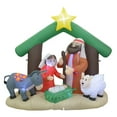 thumbnail image 4 of Jeco Géant Résistant aux Intempéries Polyester Gonflable LED Nativity Scene, 4 of 10