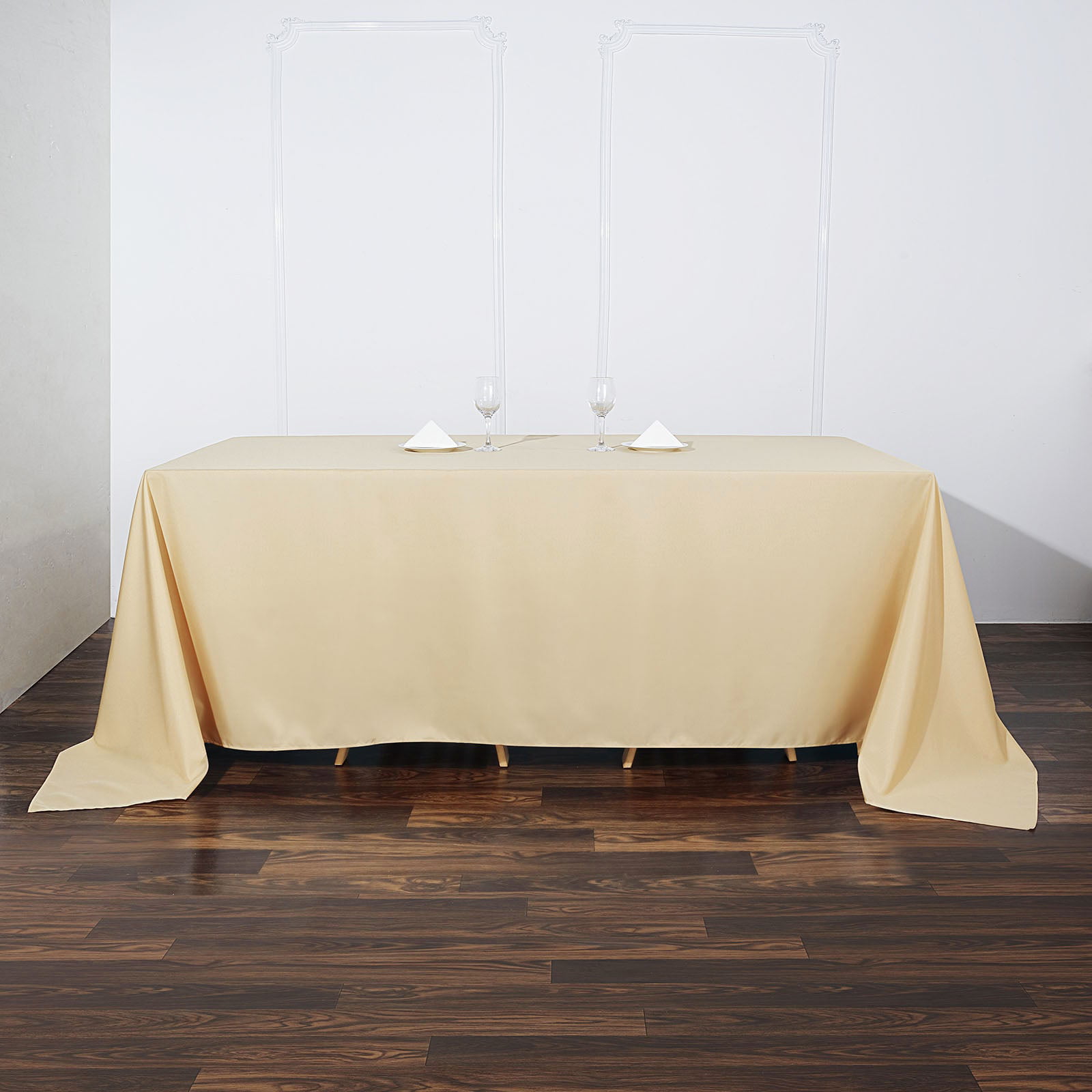 12 packs Rectangle 90"x132" inch Polyester 6ft Tablecloth Banquet Cover 19 COLOR 