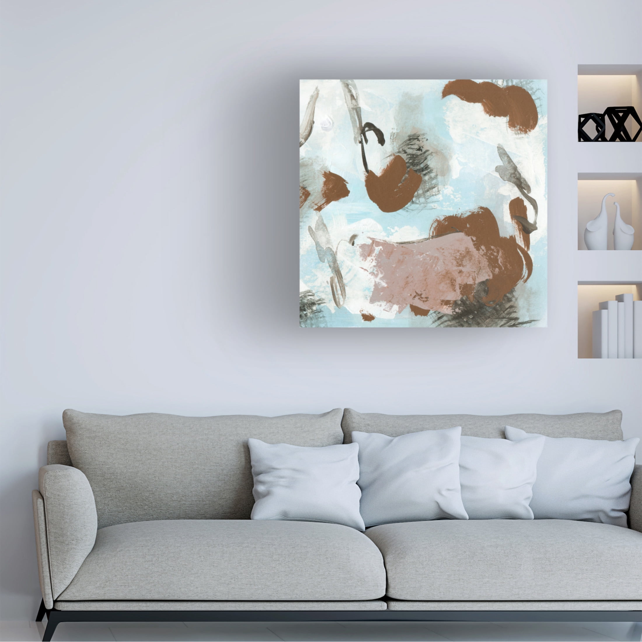 Canvas Wall Art - Melissa Wang 'Free as Air III' Wall Art for Living Room, Bedroom, or Office Décor by Trademark Fine Art - 14 x 14 Inches