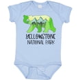 thumbnail image 3 of Inktastic Yellowstone National Park Mountains and Bear Shape Boys or Girls Baby Bodysuit, 3 of 5
