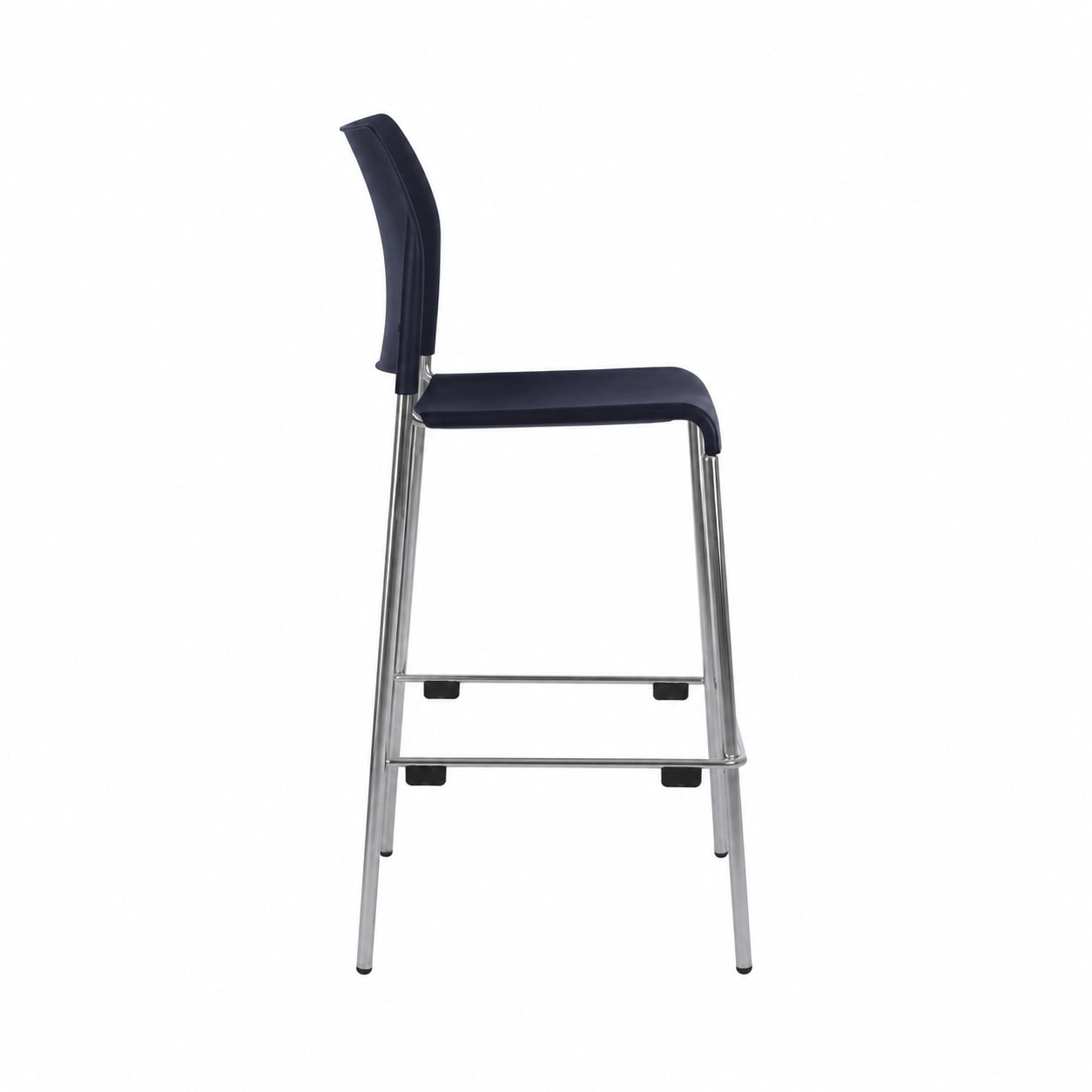 Hampden Furnishings Jody Collection Blue Plastic Stackable Bar Stools, 30-Inch, Pack of 4