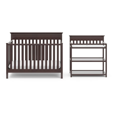 Storkcraft Windward Nursery Set Espresso Crib And Changing