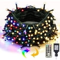 thumbnail image 1 of Cadena de luces Decorativas navideñas Twinkle Star 200 LED 66 pies blanco cálido y multicolor, 1 of 6