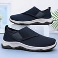 thumbnail image 6 of NexTorq Men's Breathable Mesh Walking Shoes Adjustable Strap Slip On Non-Slip Lightweight Casual Sneakers for Daily Wear Blue 44, 6 of 9